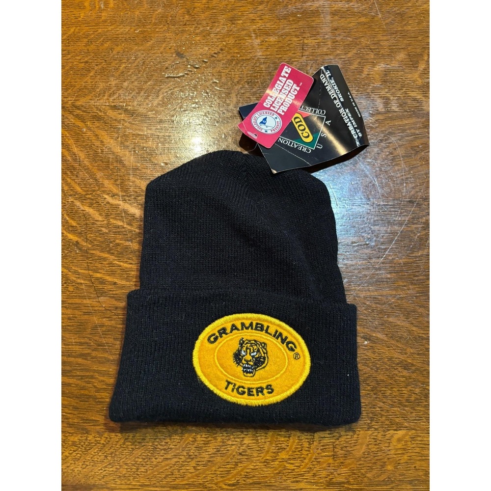 Vintage Grambling State Tigers Beanie Hat One Size Black NCAA Creation Of Demand